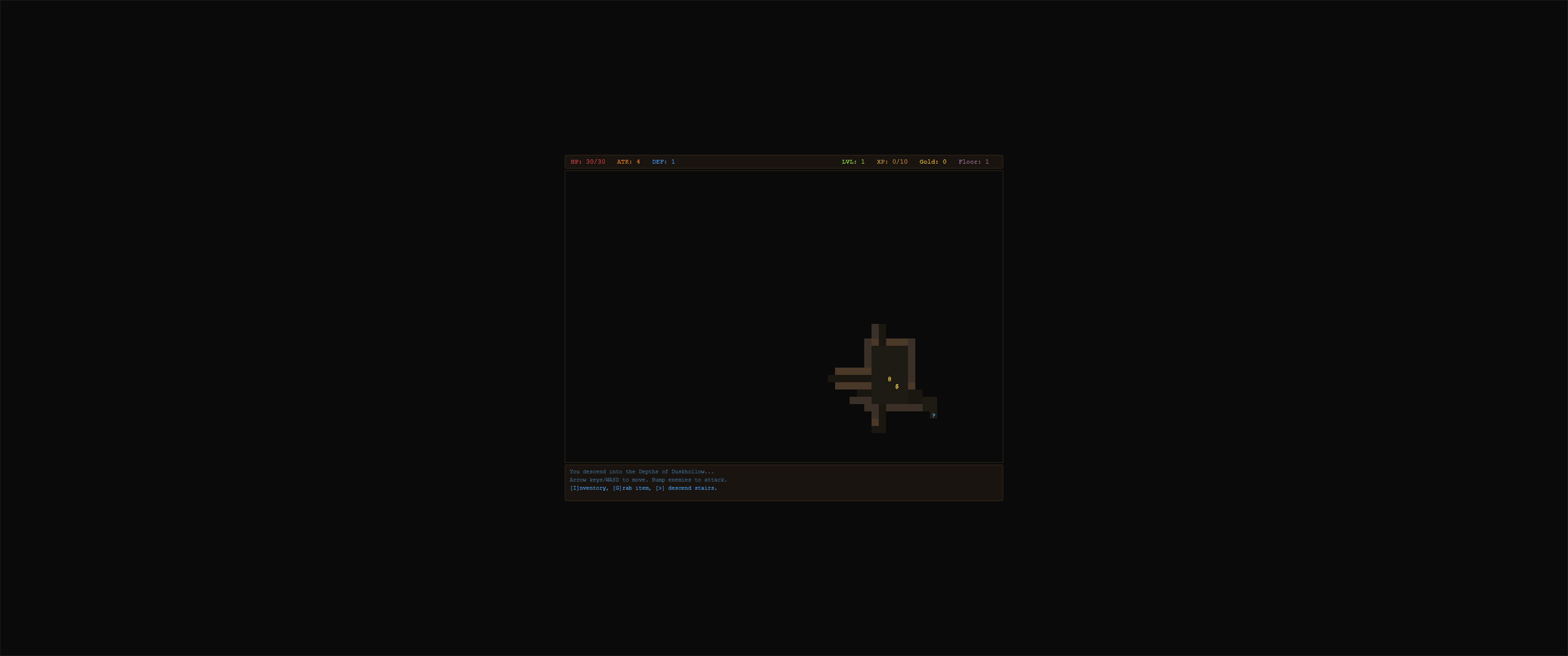 vanilla output screenshot